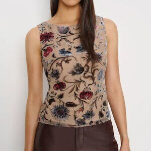 Reformation Evelina Velvet Top, Sz 4